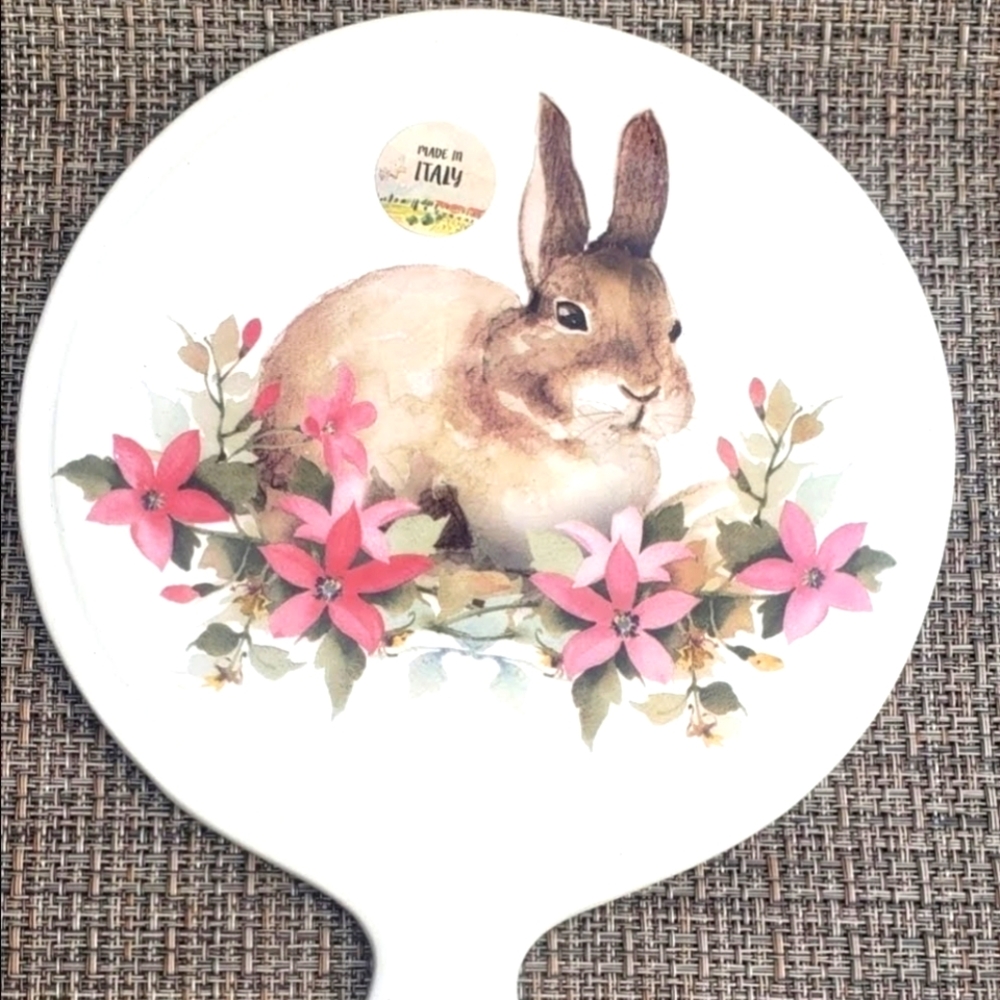 Ceramica cuore bunny trivet